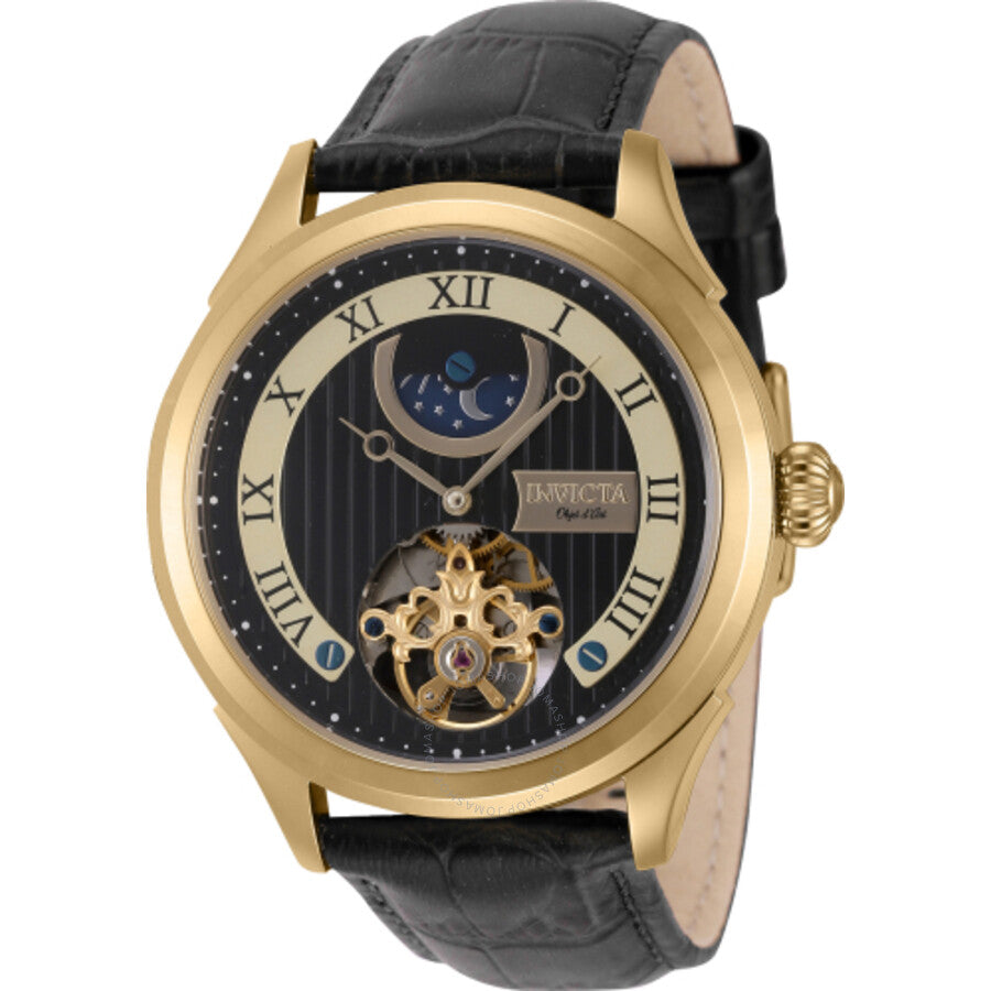 Invicta Objet D Art Automatic Day-Night Black Dial Men's Watch 44010 - Dawson Watches