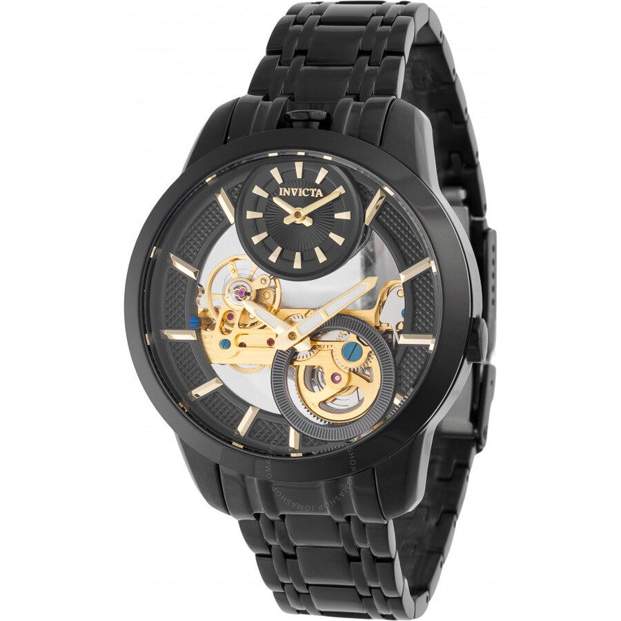 Invicta Objet D Art Hand Wind Black Dial Men's Watch 44332 - Dawson Watches