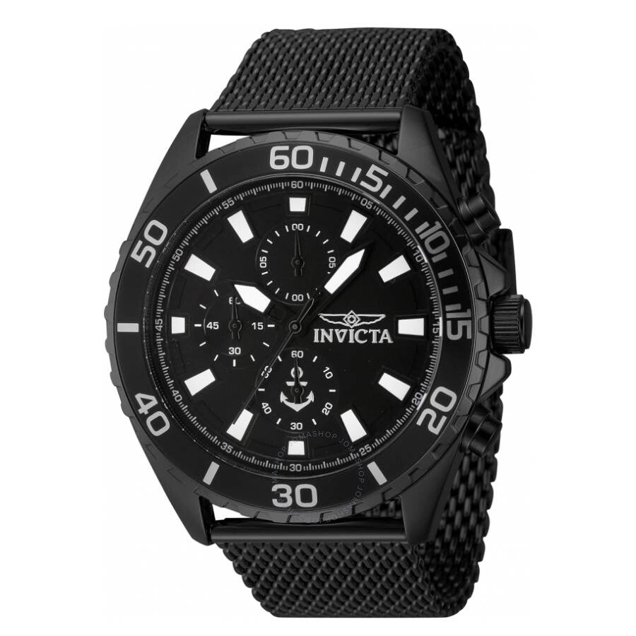 Invicta Ocean Voyage Chronograph Quartz Black Dial Men's Watch 46276 - Dawson Watches