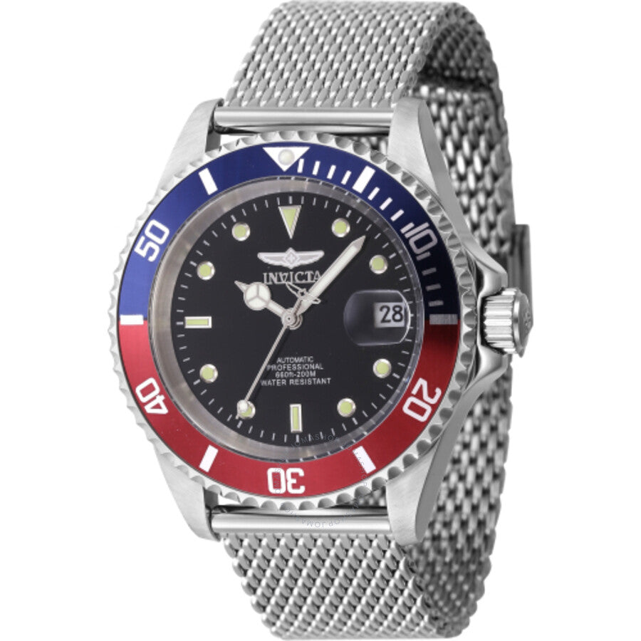 Invicta Pro Diver Automatic Black Dial Pepsi Bezel Men's Watch 47721 - Dawson Watches