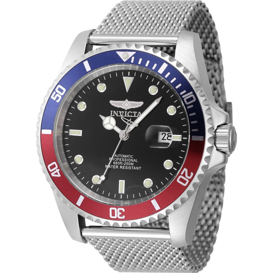 Invicta Pro Diver Automatic Black Dial Pepsi Bezel Men's Watch 47965 - Dawson Watches