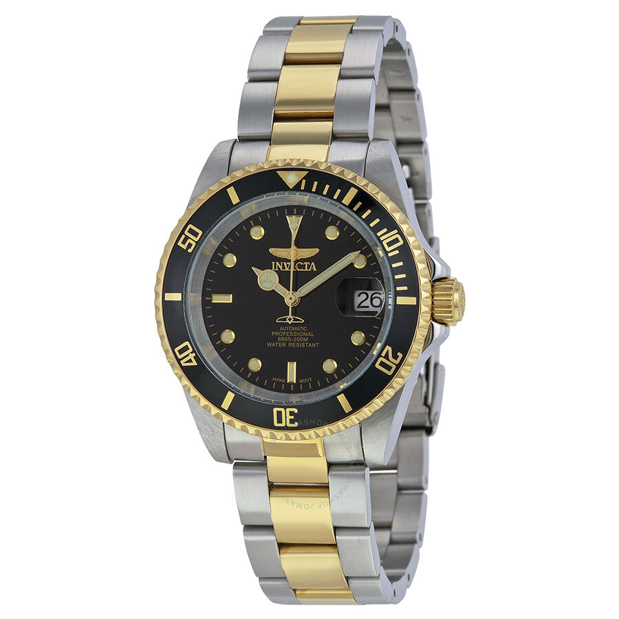 Invicta Pro Diver Automatic Black Dial Two-tone Men's Watch 8927C - Dawson Watches