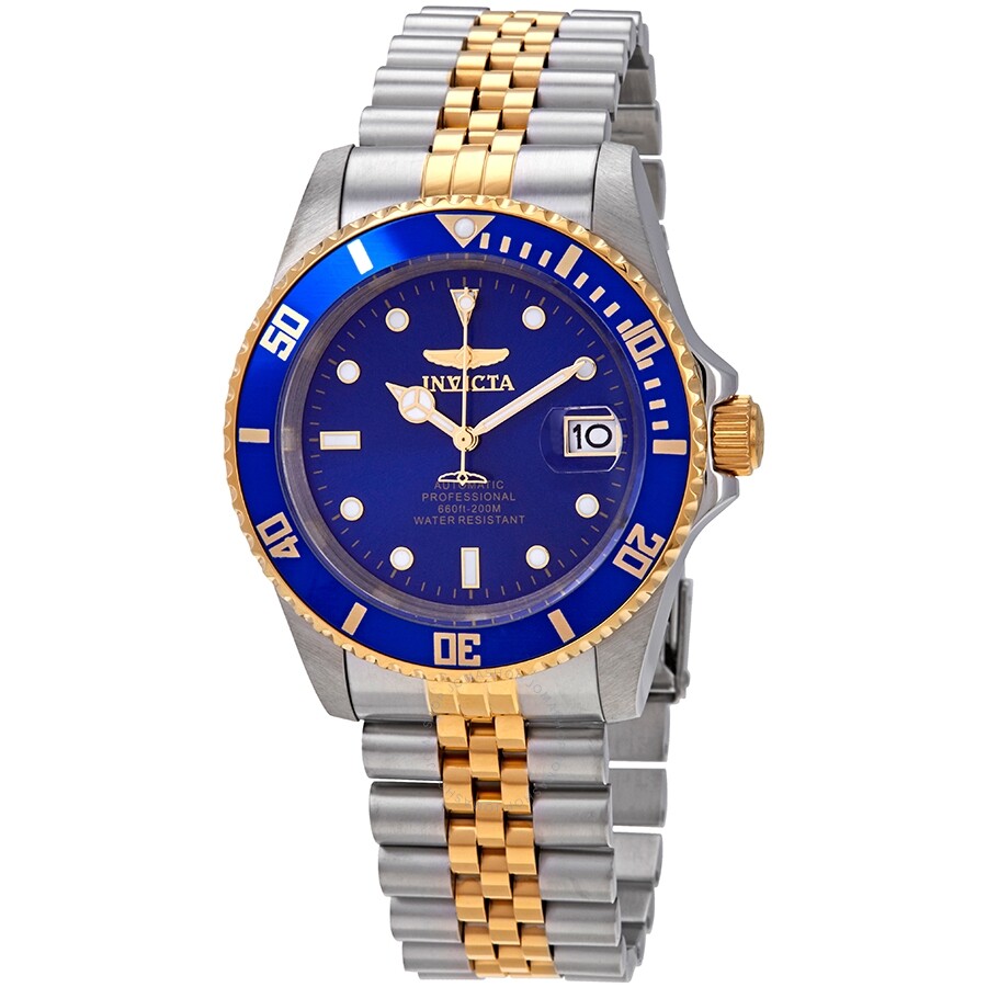 Invicta Pro Diver Automatic Blue Dial Two-tone Men's Watch 29182 - Dawson Watches