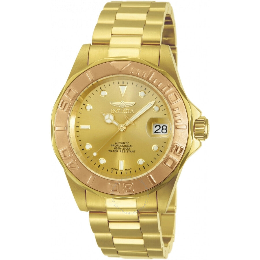 Invicta Pro Diver Automatic Gold Dial Men's Watch 13930 - Dawson Watches