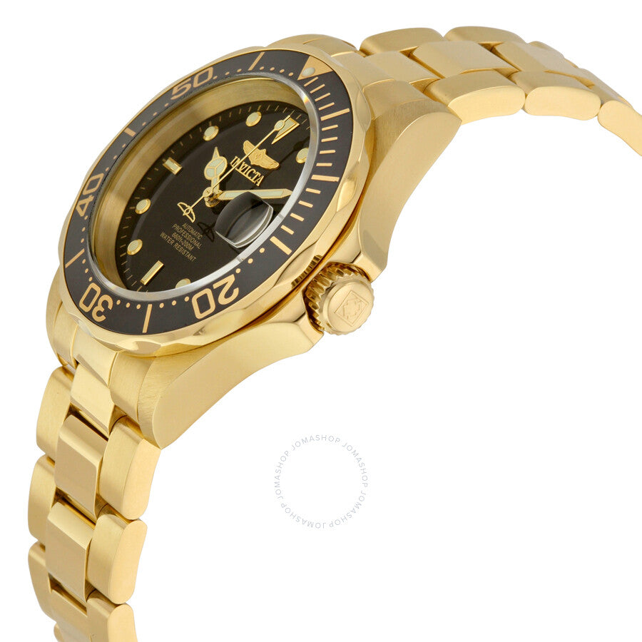 Invicta Pro Diver Automatic Black Dial Gold-plated Men's Watch 8929 - Dawson Watches #2