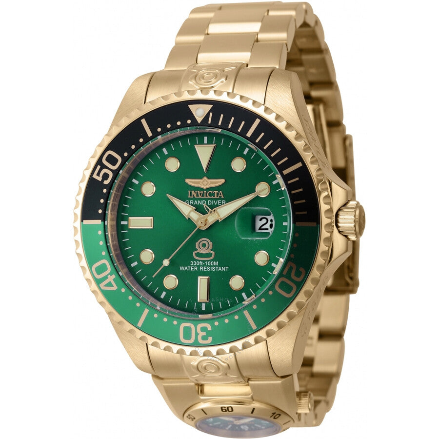 Invicta Pro Diver Automatic Green Dial Sprite Bezel Men's Watch 45818 - Dawson Watches