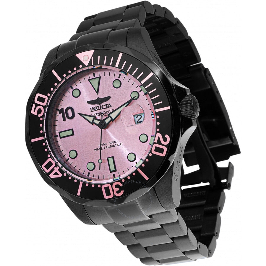 Invicta Pro Diver Automatic Pink Dial Men's Watch 47187 - Dawson Watches #2