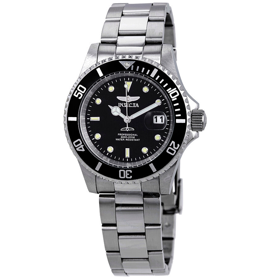 Invicta Pro Diver Black Dial Stainless Steel 40 mm Men's Watch 26970 - Dawson Watches