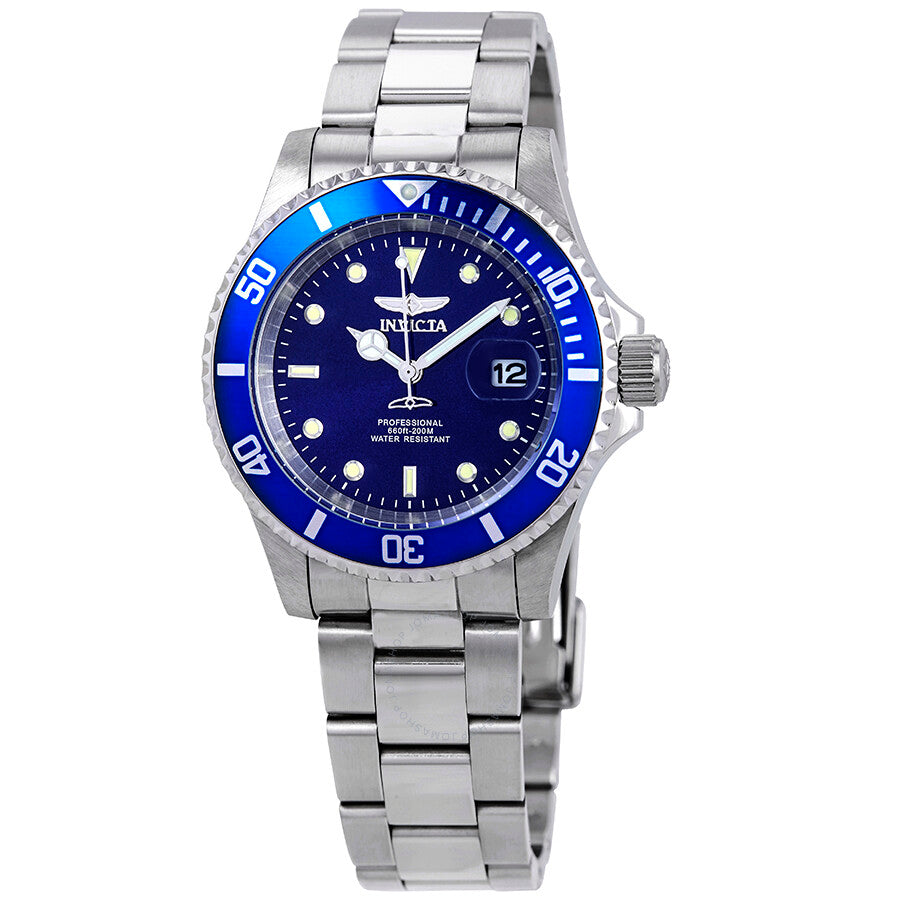 Invicta Pro Diver Blue Dial Stainless Steel 40 mm Men's Watch 26971 - Dawson Watches