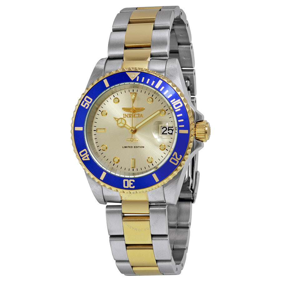 Invicta Pro Diver Champagne Dial Two-tone Men's Watch ILE8928OBA - Dawson Watches