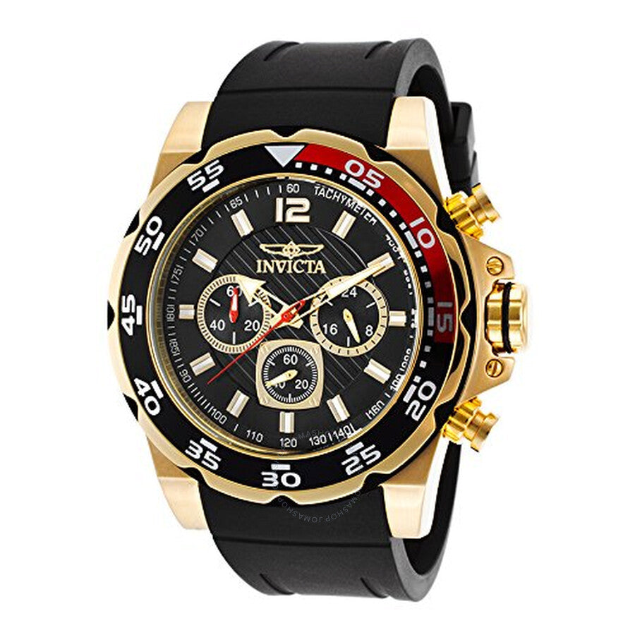 Invicta Pro Diver Chronograph Black Dial Black Coke Bezel Men's Watch 20027 - Dawson Watches