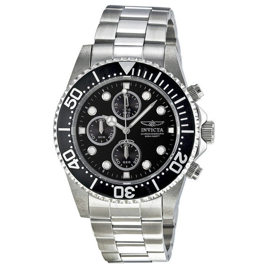 Invicta Pro Diver Chronograph Black Dial Men's Watch 1768 - Dawson Watches