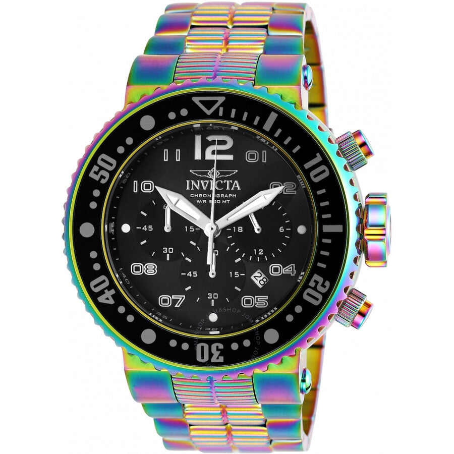 Invicta Pro Diver Chronograph Black Dial Men's Watch 25078 - Dawson Watches