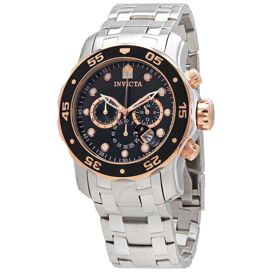 Invicta Pro Diver Chronograph Black Dial Men's Watch 80036 - Dawson Watches