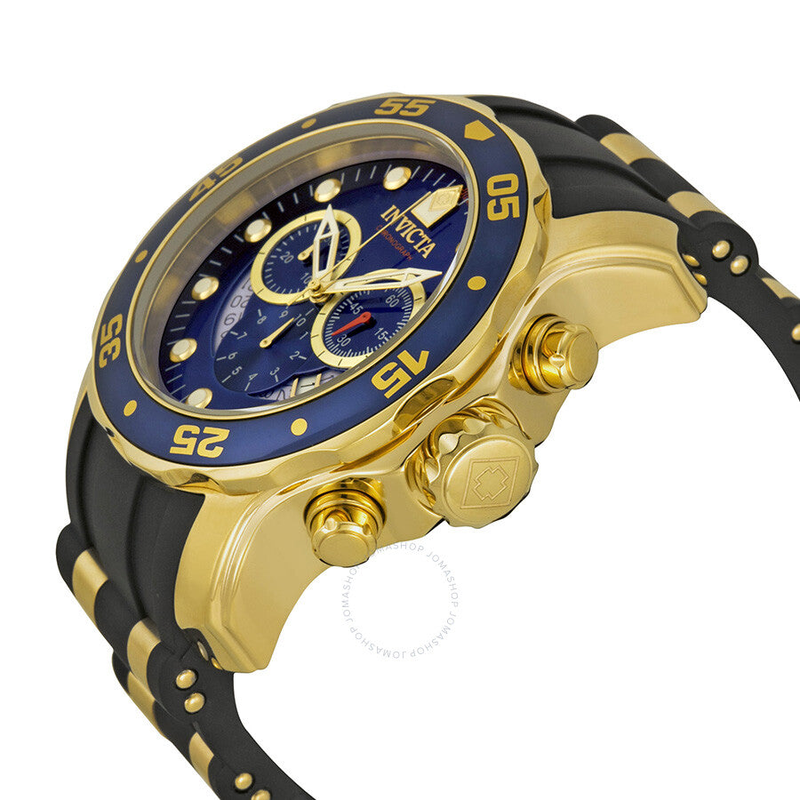 Invicta Pro Diver Chronograph Blue Dial Black Rubber Men's Watch 6983 - Dawson Watches #2