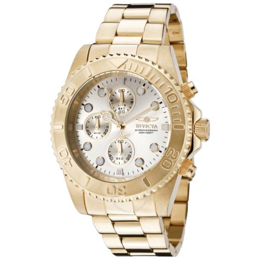 Invicta Pro Diver Chronograph Champagne Dial Men's Watch 1774 - Dawson Watches