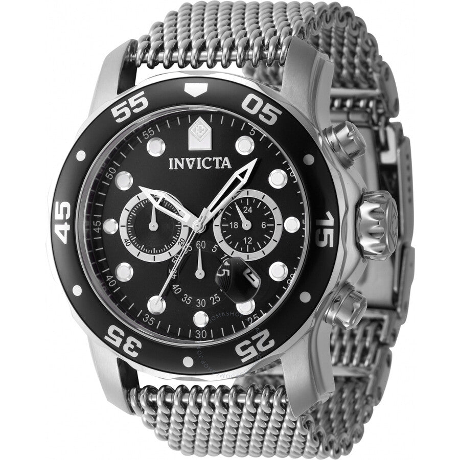 Invicta Pro Diver Chronograph GMT Date Quartz Black Dial Men's Watch 47236 - Dawson Watches