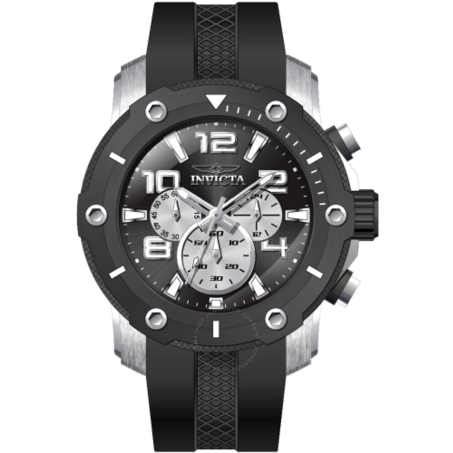 Invicta Pro Diver Chronograph GMT Quartz Black Dial Men's Watch 45739 - Dawson Watches