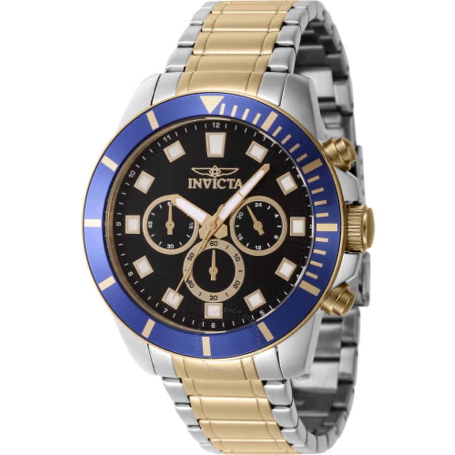 Invicta Pro Diver Chronograph GMT Quartz Black Dial Men's Watch 46047 - Dawson Watches