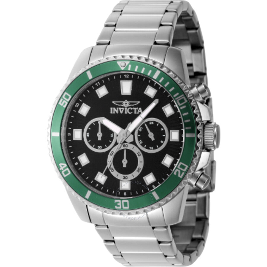 Invicta Pro Diver Chronograph GMT Quartz Black Dial Men's Watch 46051 - Dawson Watches