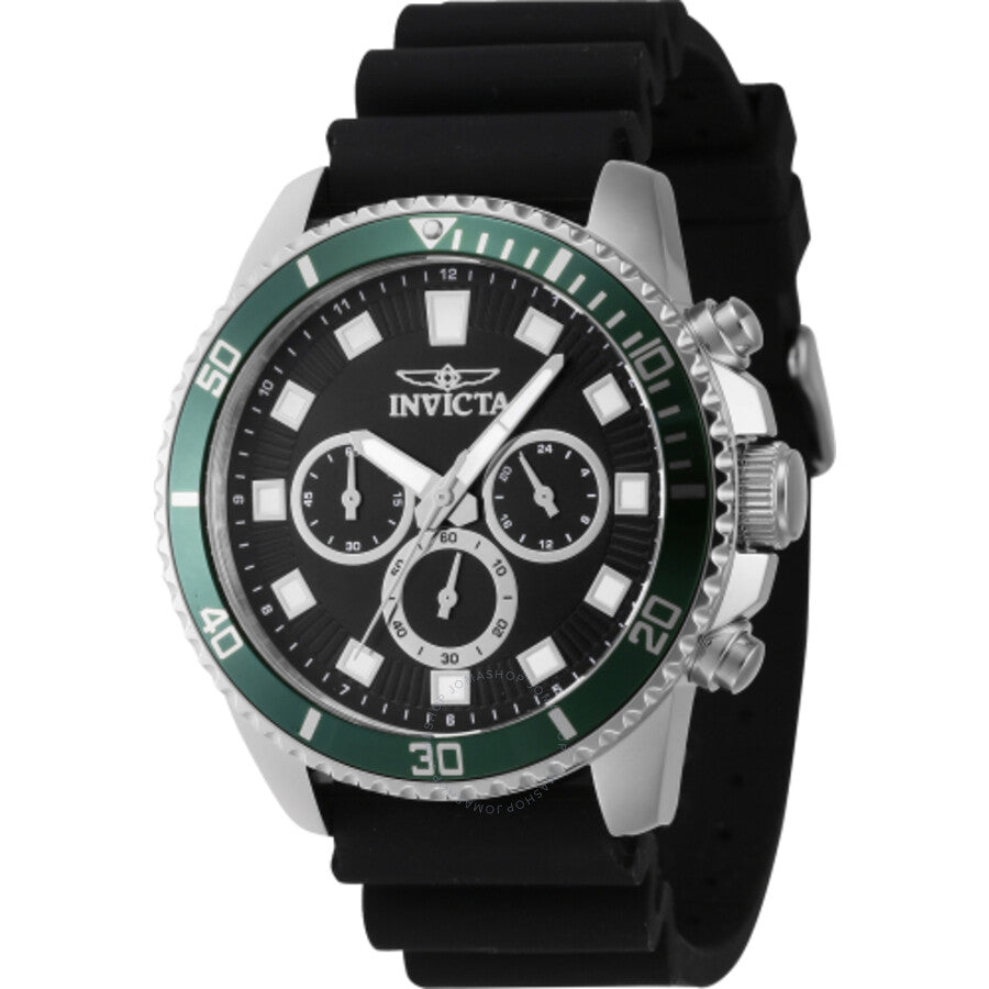 Invicta Pro Diver Chronograph GMT Quartz Black Dial Men's Watch 46086 - Dawson Watches