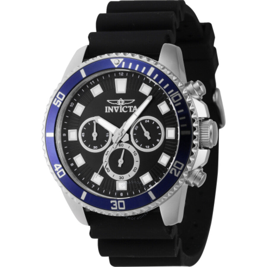 Invicta Pro Diver Chronograph GMT Quartz Black Dial Men's Watch 46118 - Dawson Watches
