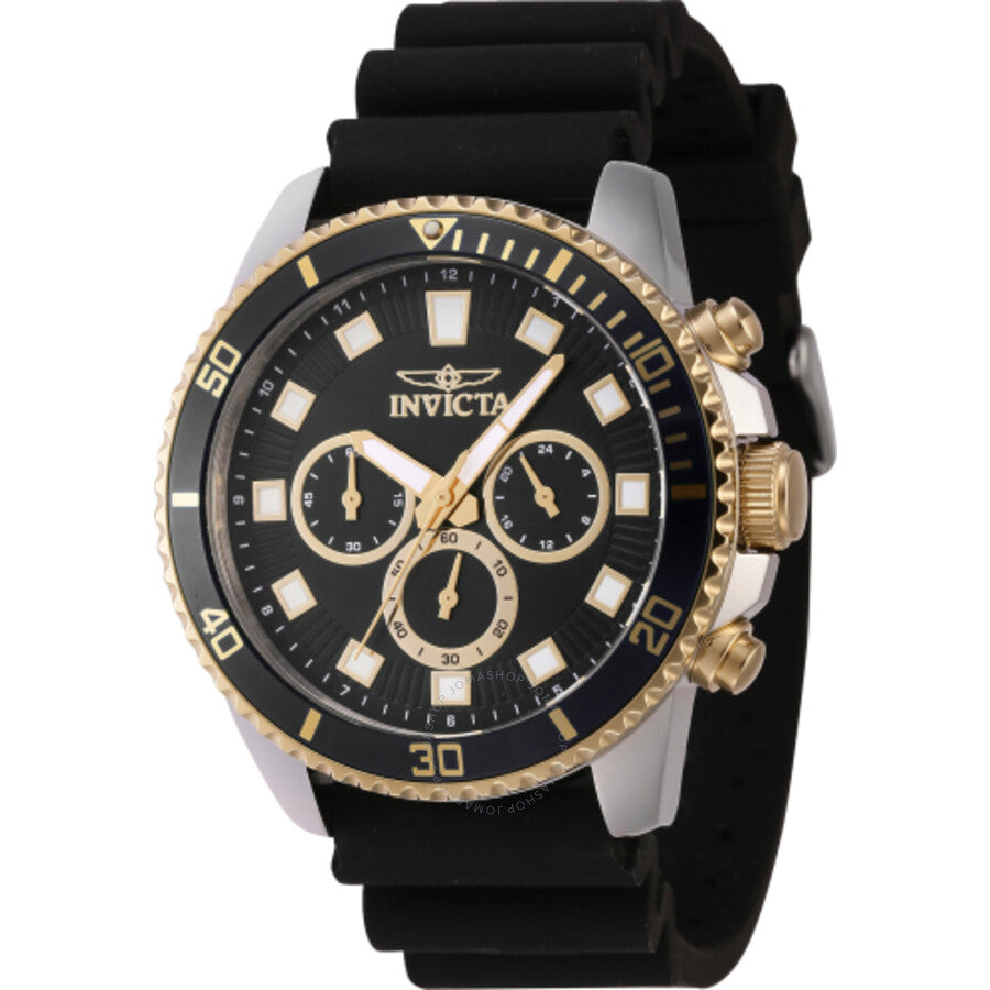 Invicta Pro Diver Chronograph GMT Quartz Black Dial Men's Watch 46120 - Dawson Watches
