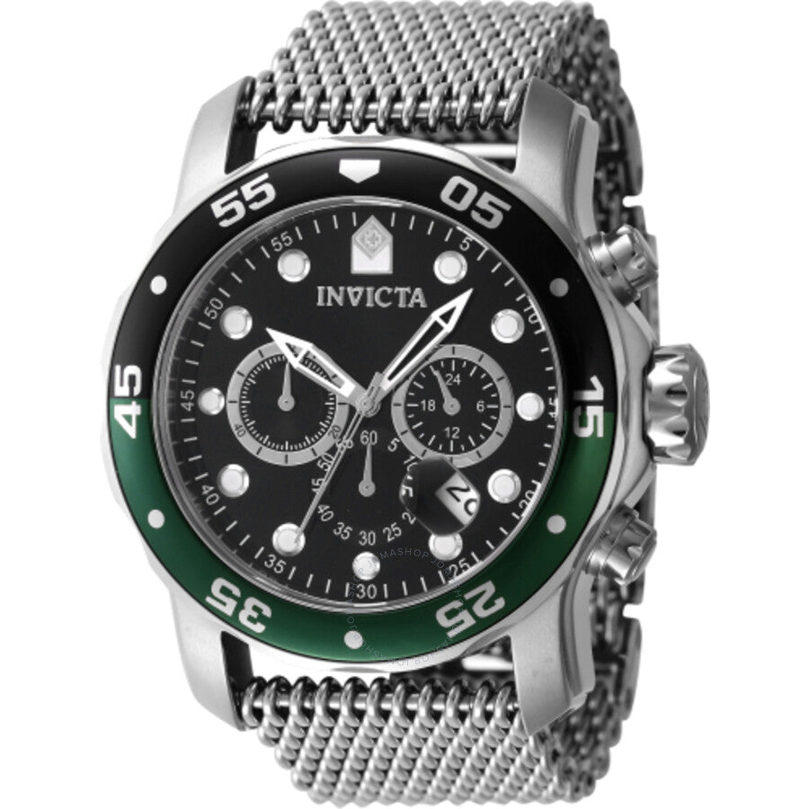Invicta Pro Diver Chronograph GMT Quartz Black Dial Men's Watch 47631 - Dawson Watches