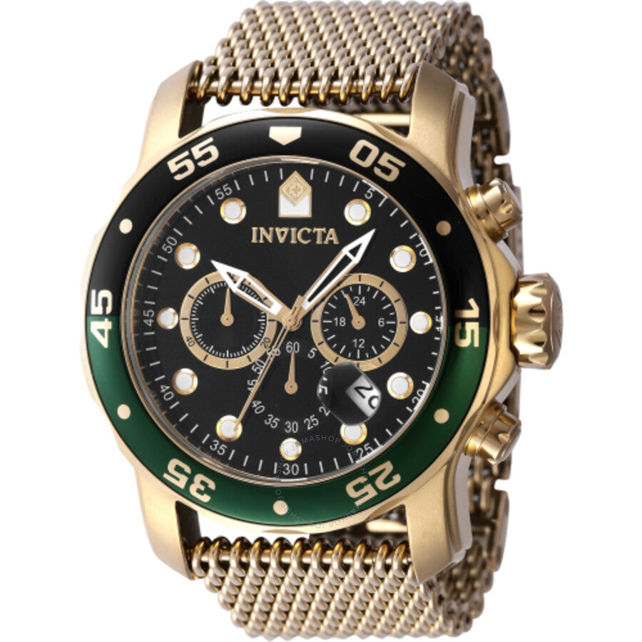 Invicta Pro Diver Chronograph GMT Quartz Black Dial Men's Watch 47632 - Dawson Watches