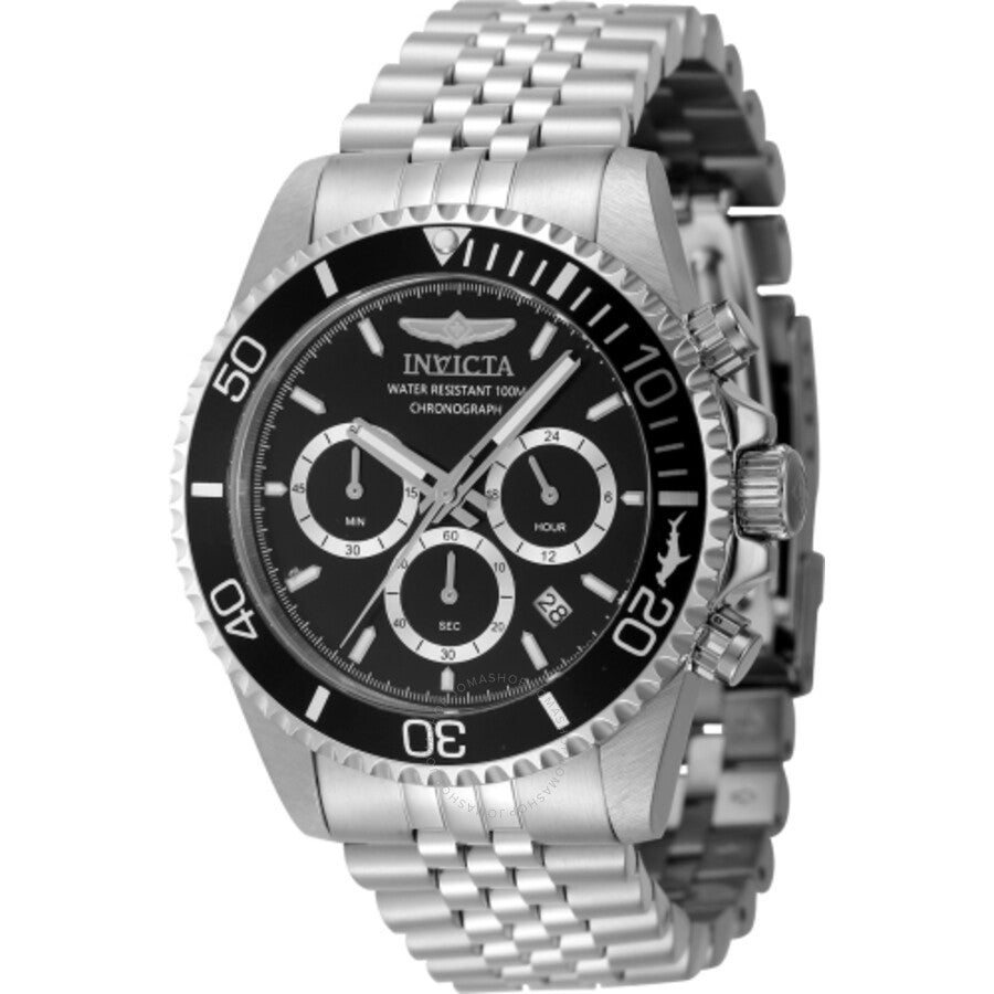 Invicta Pro Diver Chronograph GMT Quartz Black Dial Men's Watch 48381 - Dawson Watches