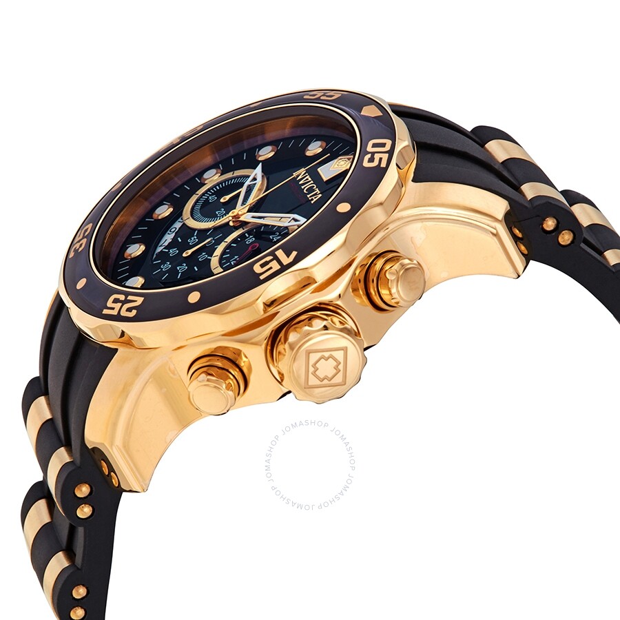 Invicta Pro Diver Chronograph Black Semi-Transparent Dial Men's Watch 6981 - Dawson Watches #2