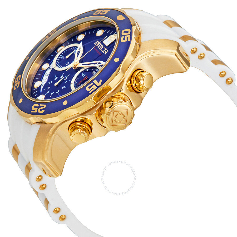 Invicta Pro Diver Chronograph Mother of Pearl White Polyurethane Men's Watch 20288 - Dawson Watches #2