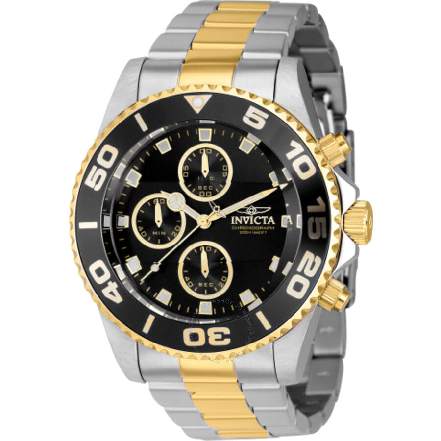 Invicta Pro Diver Chronograph Quartz Black Dial Men's Watch 43407 - Dawson Watches