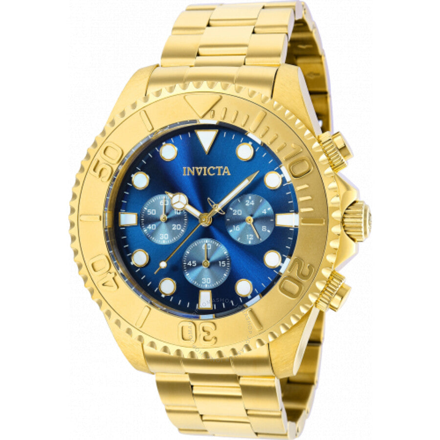 Invicta Pro Diver Chronograph Quartz Blue Dial Men's Watch 36974 - Dawson Watches