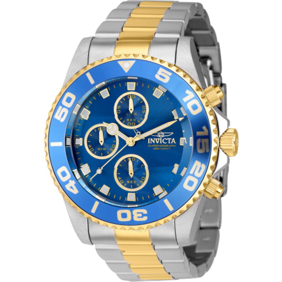 Invicta Pro Diver Chronograph Quartz Blue Dial Men's Watch 43408 - Dawson Watches
