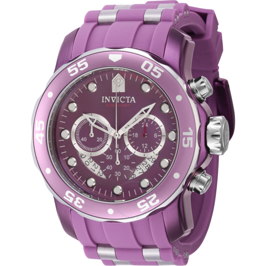 Invicta Pro Diver Chronograph Quartz Purple Dial Men's Watch 40930 - Dawson Watches
