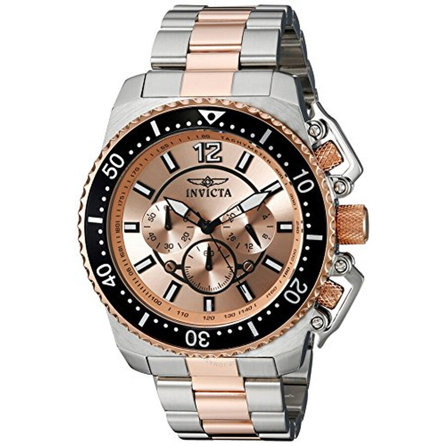 Invicta Pro Diver Chronograph Rose Dial Men's Watch 21956 - Dawson Watches