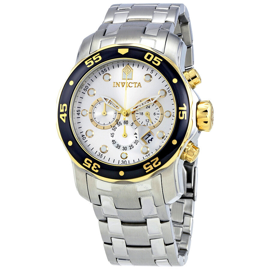Invicta Pro Diver Chronograph Silver Dial Men's Watch 80040 - Dawson Watches