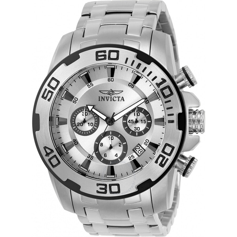 Invicta Pro Diver Chronograph Silver Dial Men's Watch 22317 - Dawson Watches