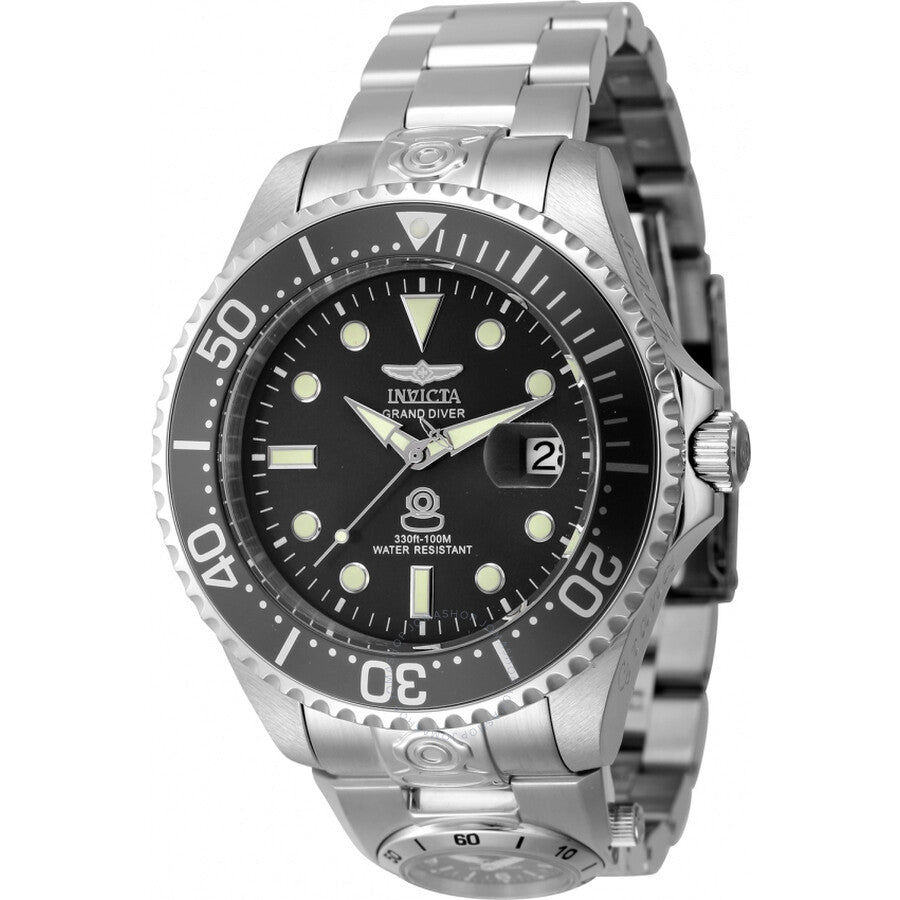 Invicta Pro Diver Date Automatic Black Dial Men's Watch 45812 - Dawson Watches