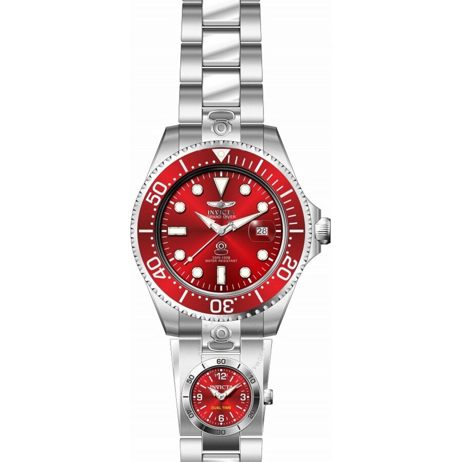 Invicta Pro Diver Date Automatic Red Dial Men's Watch 45814 - The Watches Men & Co #2