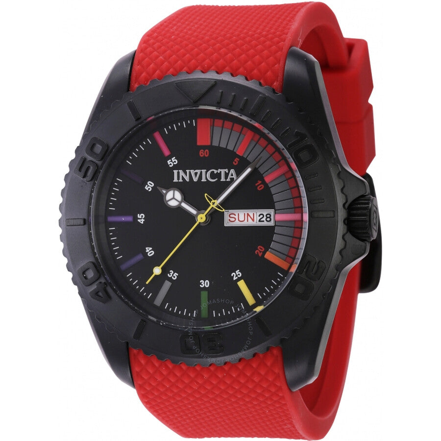Invicta Pro Diver Date Day Quartz Black Dial Men's Watch 44734 - Dawson Watches