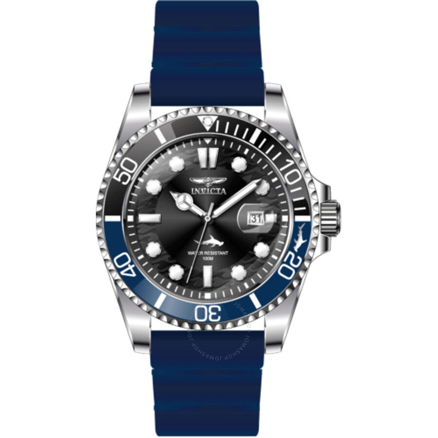 Invicta Pro Diver Date Quartz Black Dial Batman Bezel Men's Watch 47165 - Dawson Watches