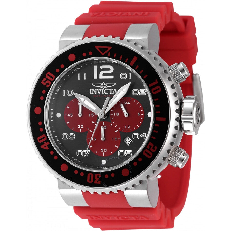 Invicta Pro Diver GMT Chronograph Red and Black Dial Men's Watch 47194 - Dawson Watches