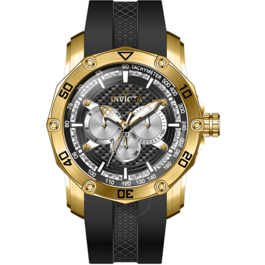 Invicta Pro Diver GMT Date Day Quartz Black Dial Men's Watch 45743 - Dawson Watches