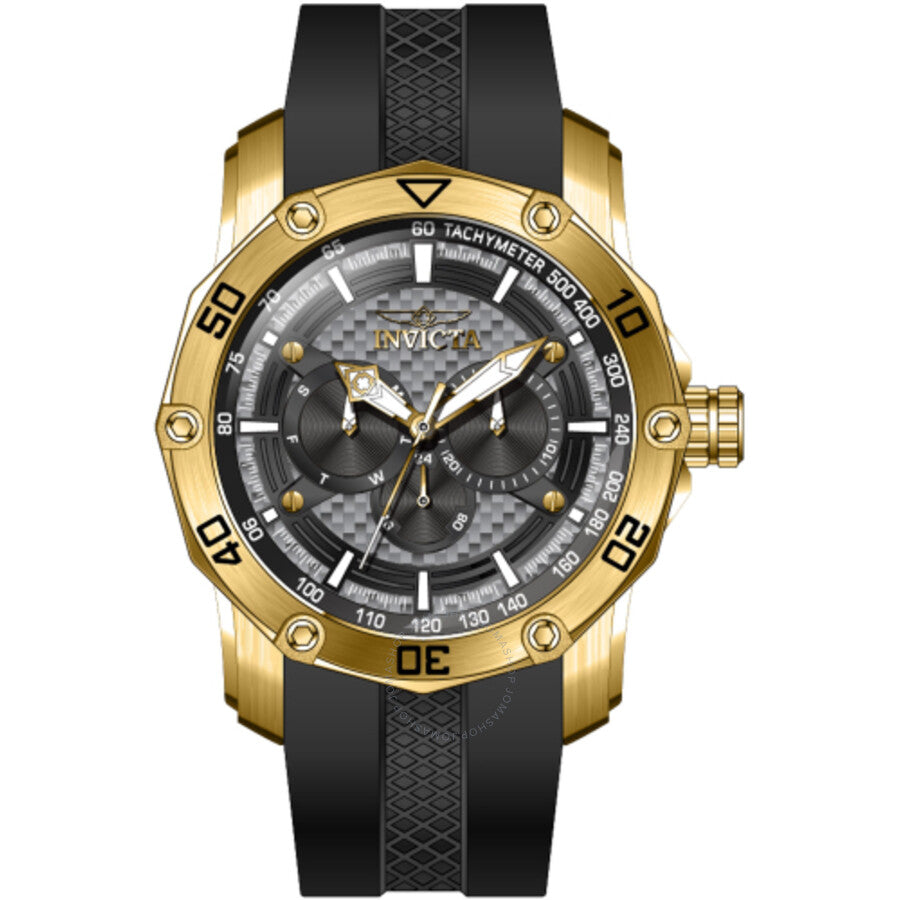 Invicta Pro Diver GMT Date Day Quartz Grey Dial Men's Watch 45744 - Dawson Watches
