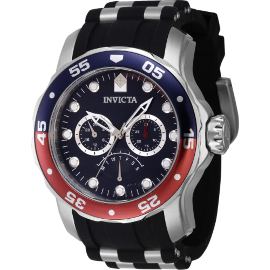 Invicta Pro Diver GMT Quartz Blue Dial Pepsi Bezel Men's Watch 46968 - Dawson Watches