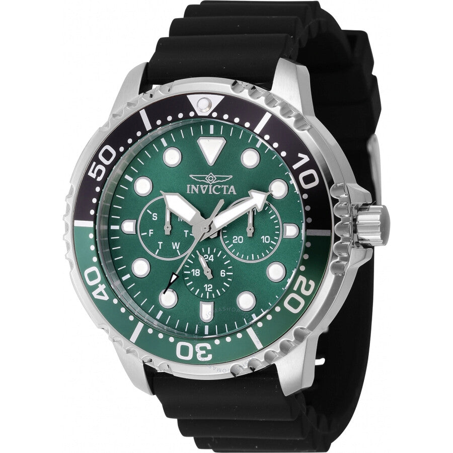 Invicta Pro Diver GMT Quartz Green Dial Men's Watch 47232 - Dawson Watches