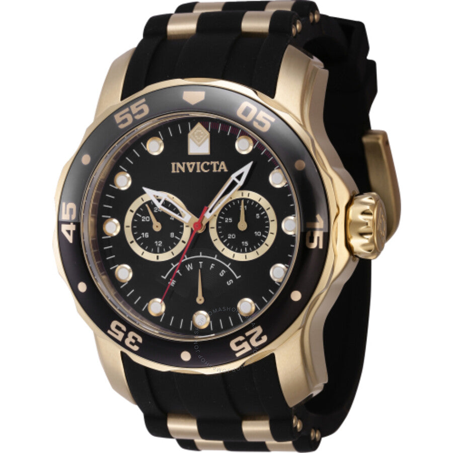 Invicta Pro Diver GMT Retrograde Quartz Black Dial Men's Watch 46964 - Dawson Watches