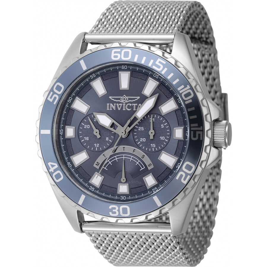 Invicta Pro Diver GMT Retrograde Quartz Blue Dial Men's Watch 46905 - Dawson Watches